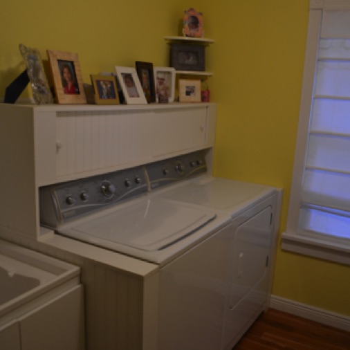 Washer and dryer are also located o the main level.